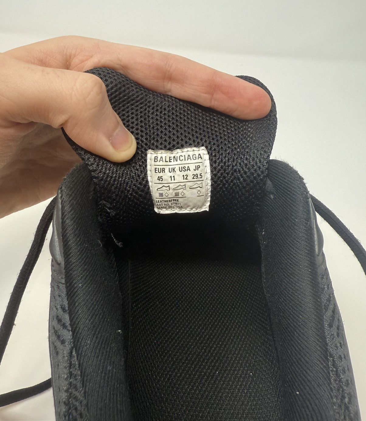 Balenciaga Balenciaga X-Pander Sneaker Black Size US 12 / EU 45 - 7 Thumbnail