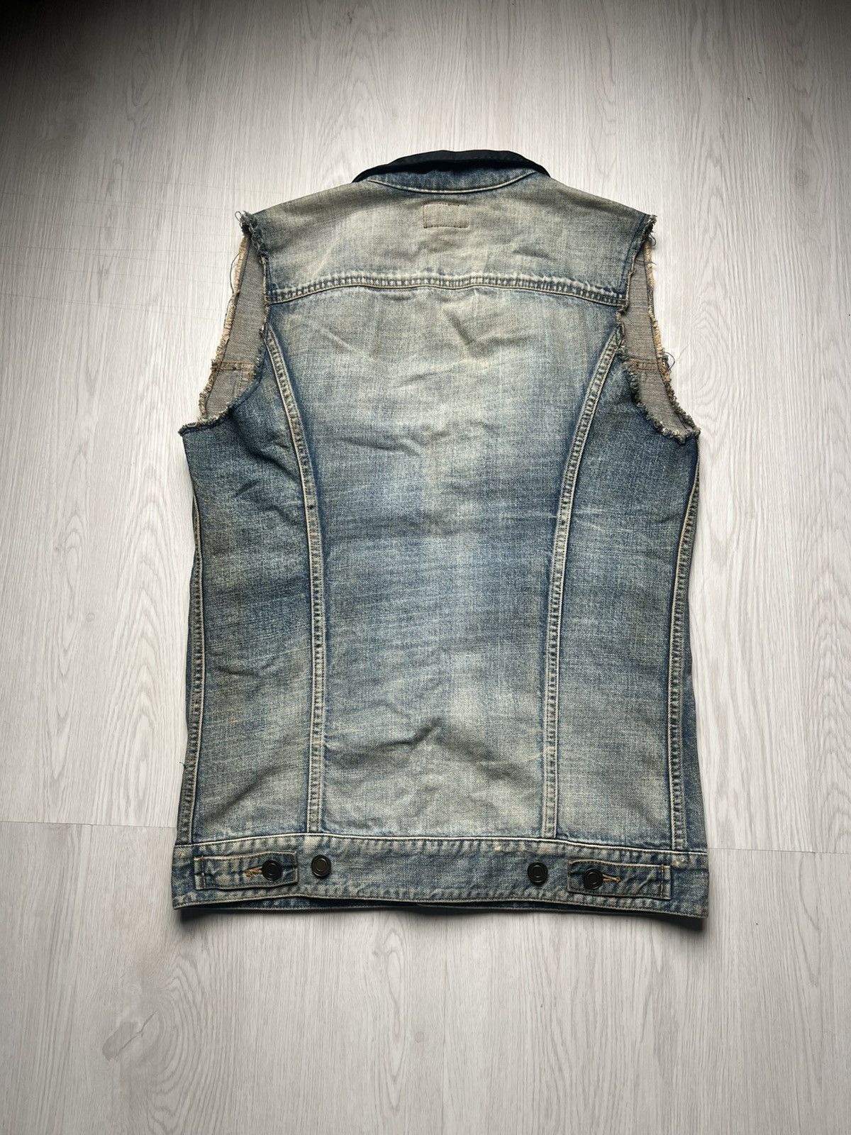 Saint Laurent Paris SS16 Saint Laurent by Hedi Slimane Denim Vest Size US XS / EU 42 / 0 - 3 Thumbnail