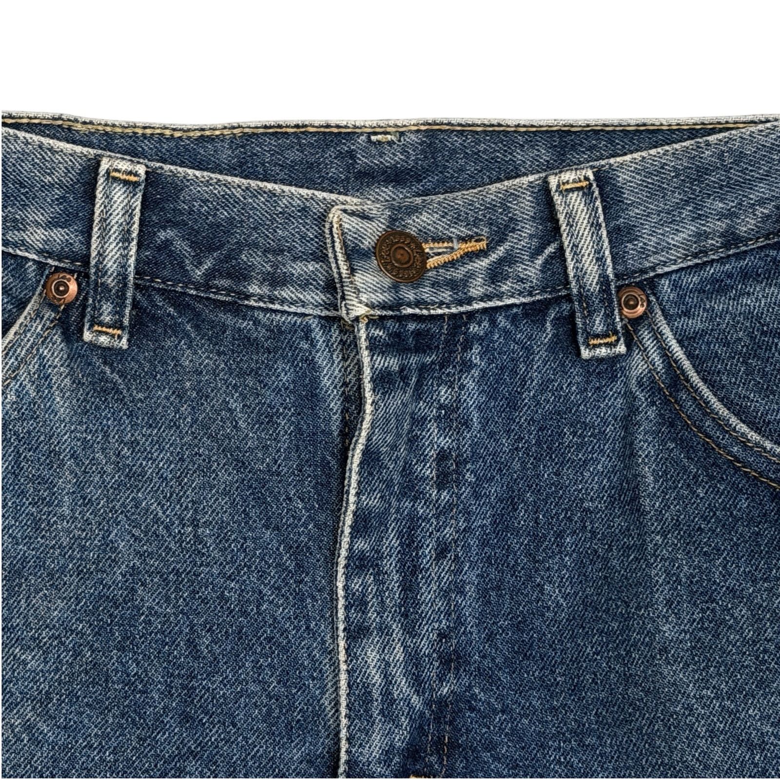 Lee Vintage 90s Lee Men's 32x32* Hemmed Straight Leg Blue Jeans Size US 32 / EU 48 - 4 Thumbnail