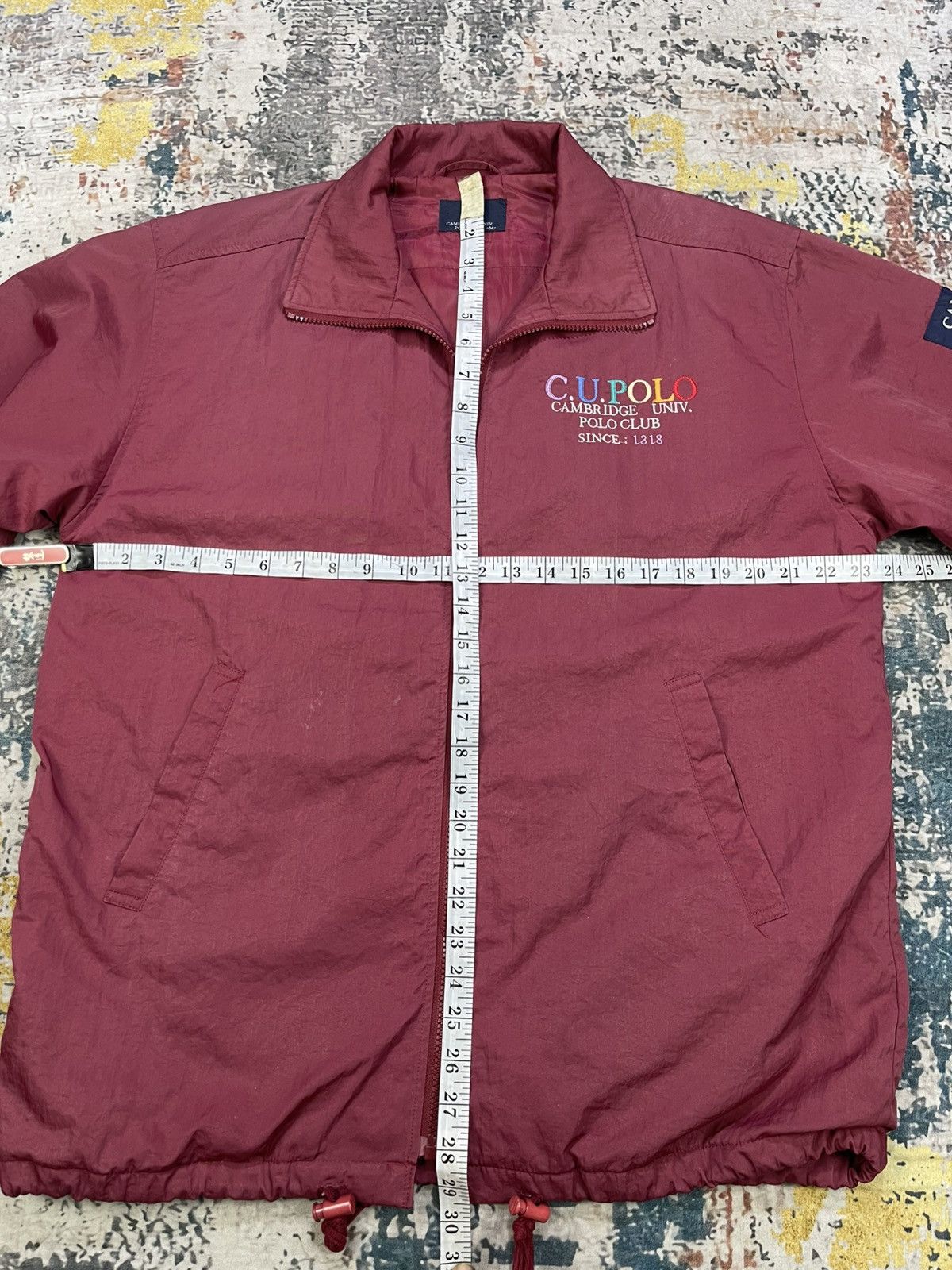 Polo Ralph Lauren Vtg Cambridge Univ. Polo Club Nylon Zipper Jacket Size US M / EU 48-50 / 2 - 12 Thumbnail