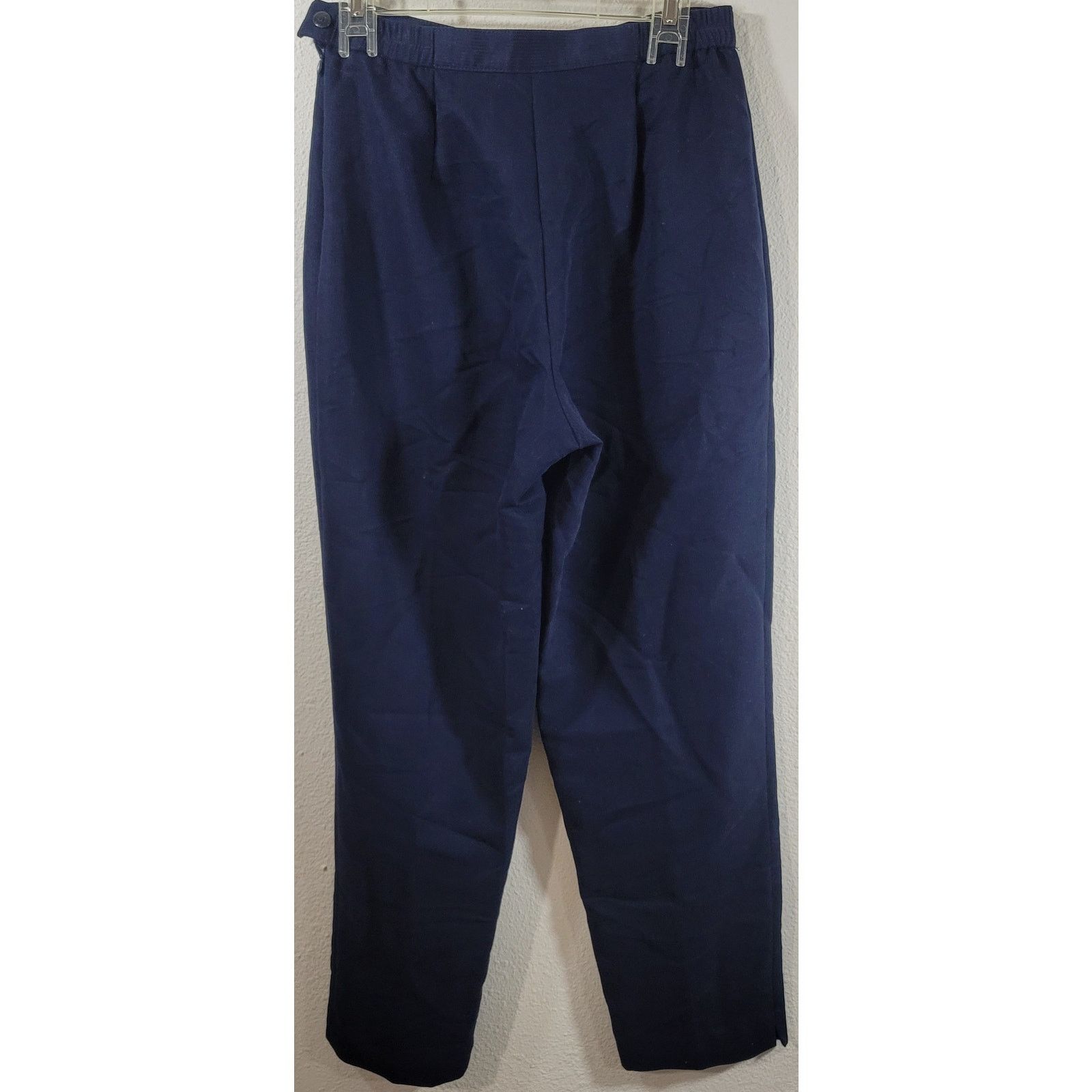 Other Signature By Jerell Blue Pinstripe Pleated Dress Pants 10 Size 32" / US 10 / IT 46 - 3 Thumbnail