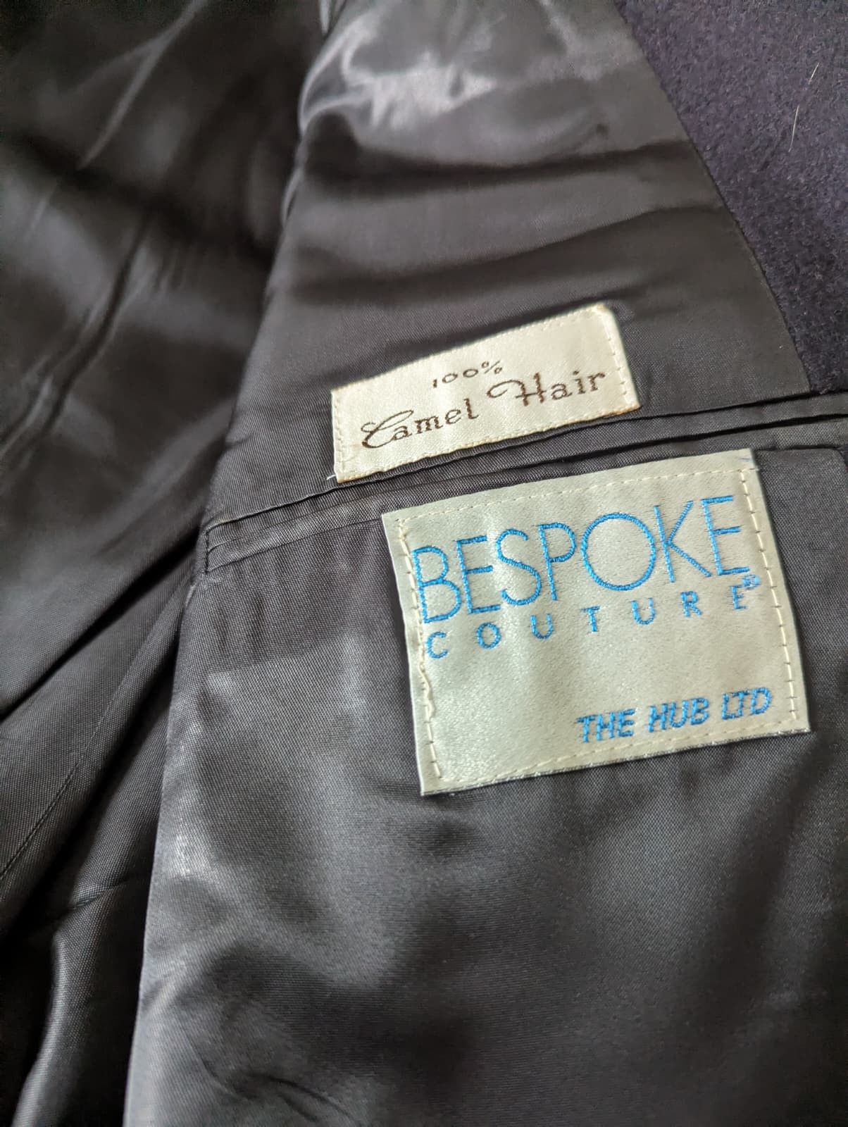 Other Vintage Naval Coat Bespoke Couture,Camel Hair Size 44L - 2 Thumbnail