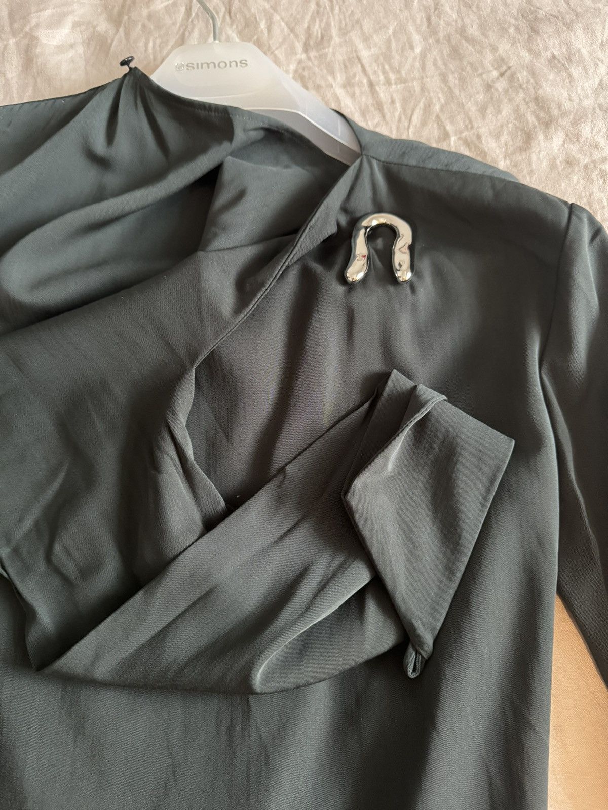 Bottega Veneta Brand new $3,5k Bottega Veneta green wrap dress silver Size XXS / US 00 / IT 34 - 9 Thumbnail