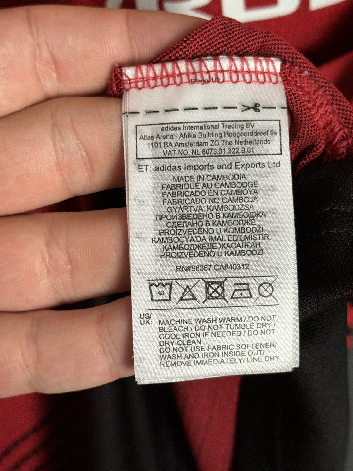 Adidas Manchester United 18/19 Home Rashford Football Jersey Shirt Size US M / EU 48-50 / 2 - 8 Thumbnail