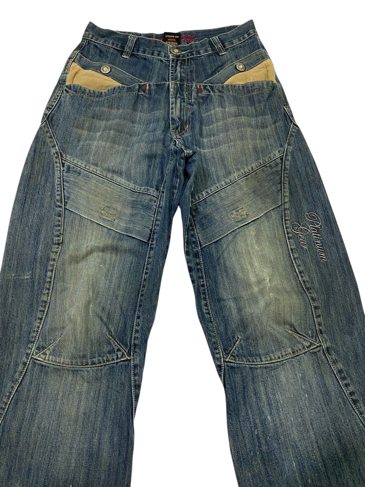JNCO Japanese brand X Platinum gear baggy jeans Size US 31 - 3 Thumbnail