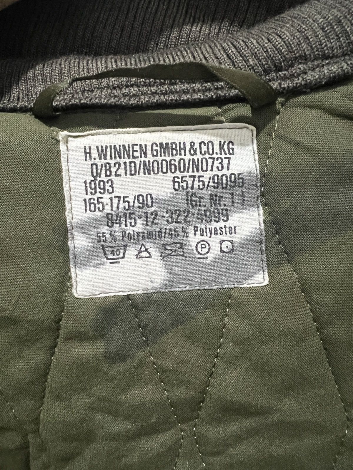 Vintage 🔥Vintage 90s Germany Army Quilted Jacket Size US L / EU 52-54 / 3 - 3 Thumbnail