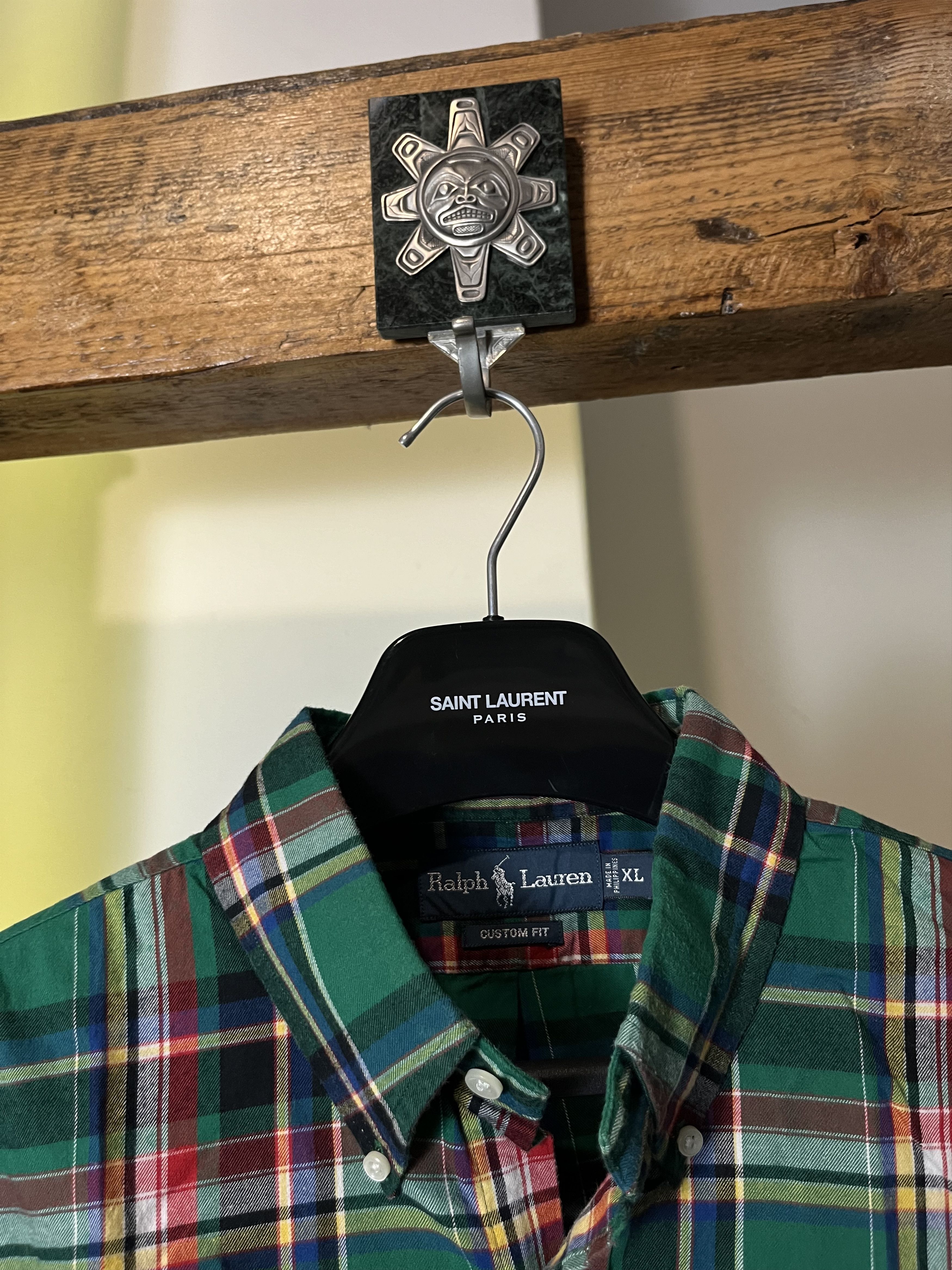 Polo Ralph Lauren × Vintage 90s Polo Ralph Lauren Flannel Checked Shirt Size US XL / EU 56 / 4 - 4 Thumbnail