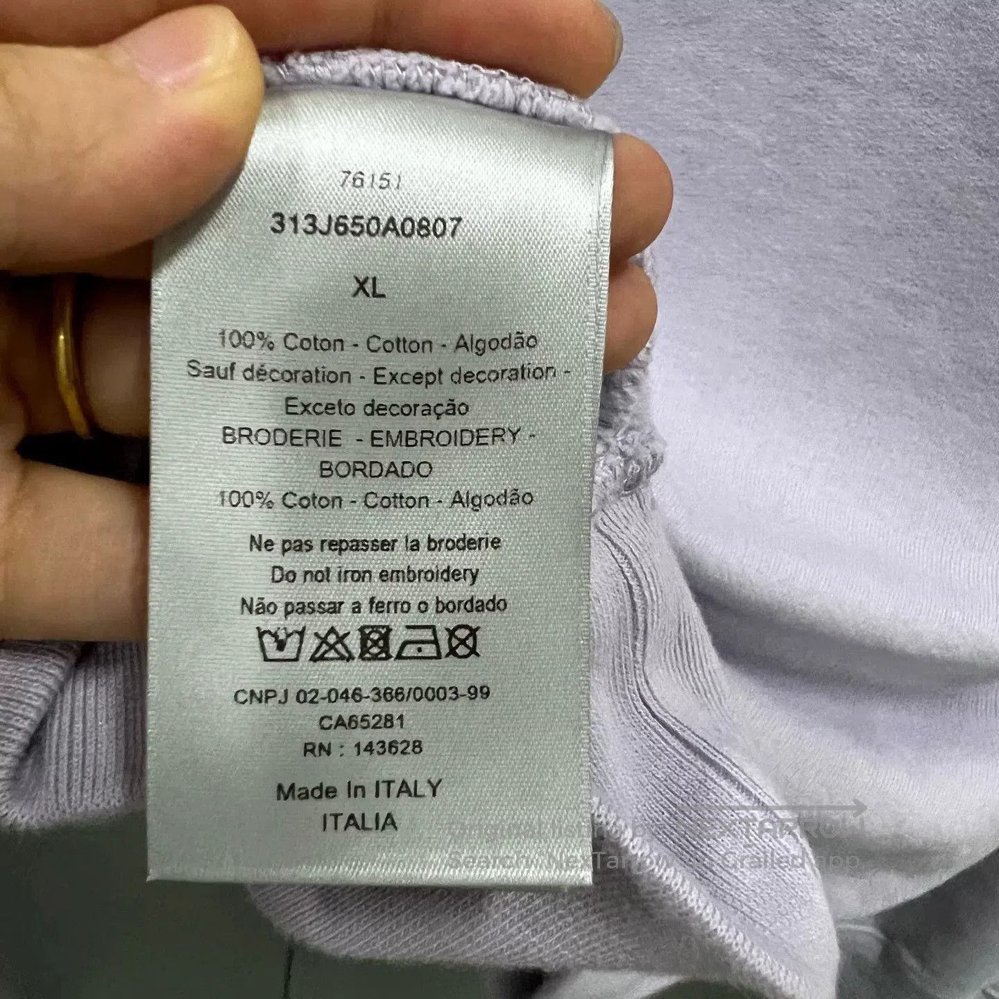 Dior Dior Purple Logo Embroidered Half. Size US XXL / EU 58 / 5 - 3 Thumbnail