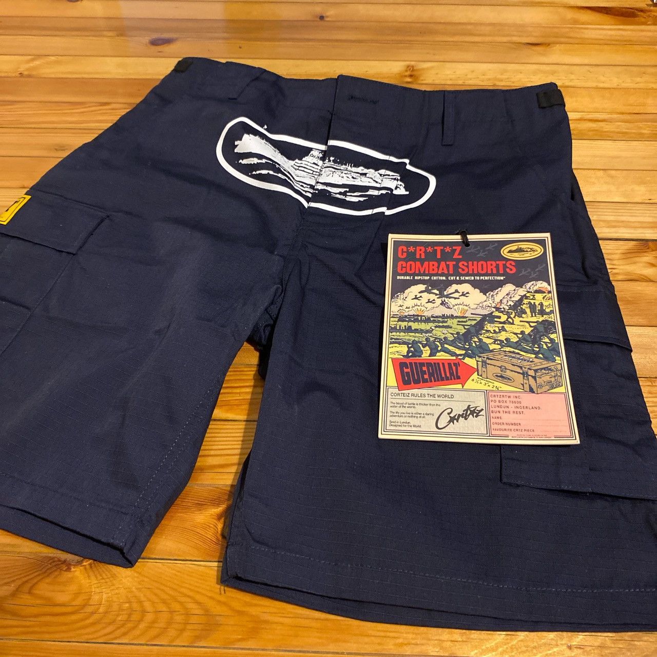 Corteiz Cargo Shorts Navy Blue
