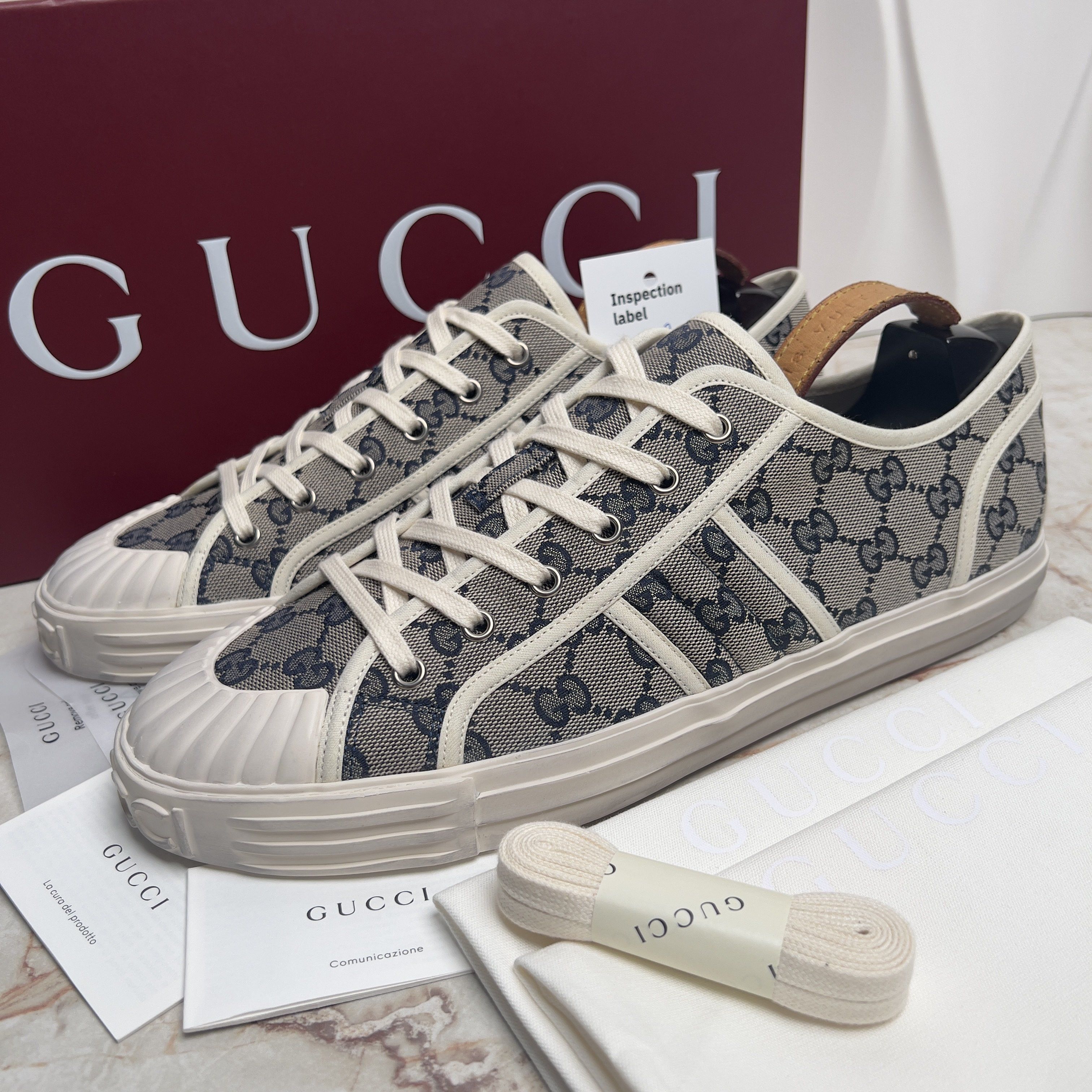 NEW Julio GG Monogram Logo Tennis Sneaker Canvas