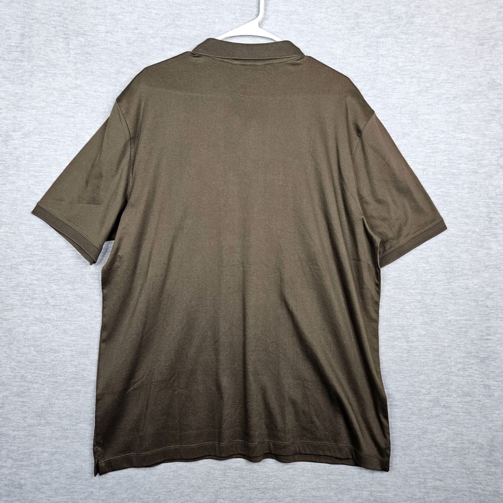 Banana Republic Banana Republic Polo Short Sleeve Men XL Brown Logo Button Regular Size Size US XL / EU 56 / 4 - 4 Thumbnail