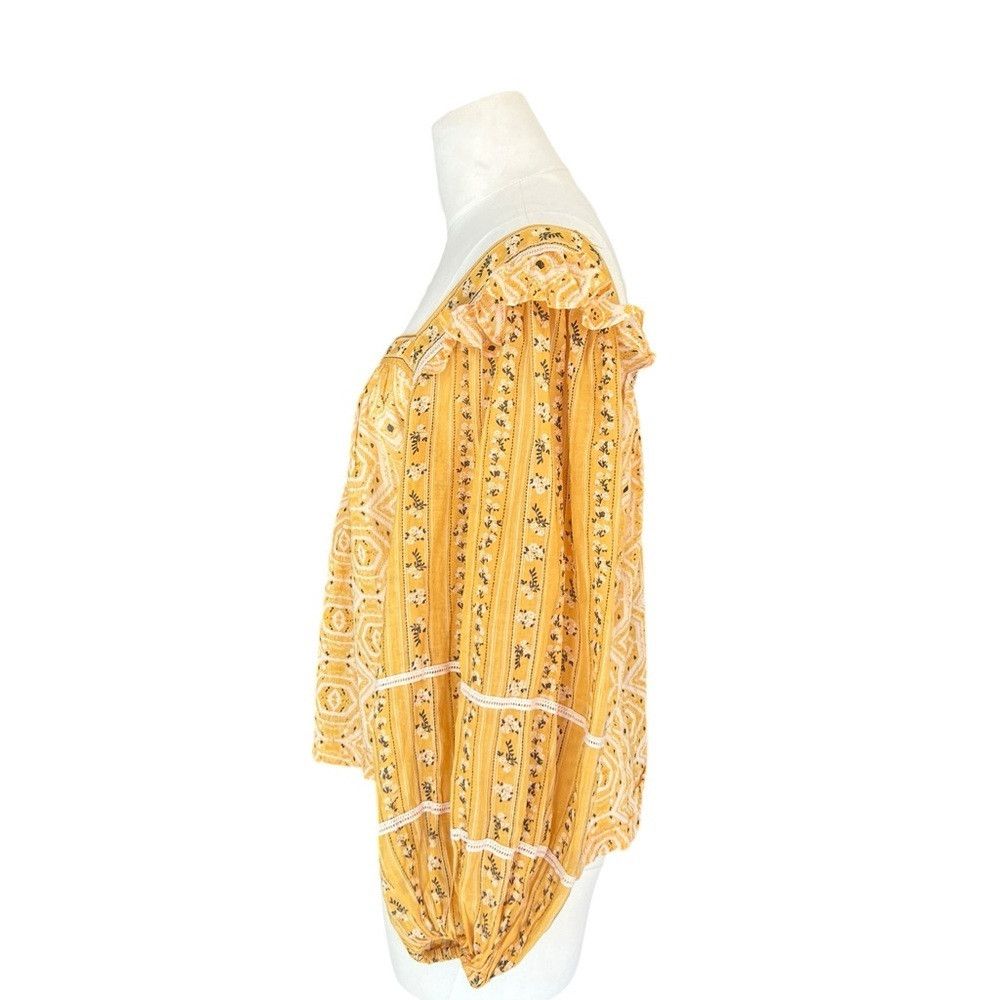 Free People Free people blouse yellow mustard sheer in Size M square ne Size M / US 6-8 / IT 42-44 - 4 Thumbnail