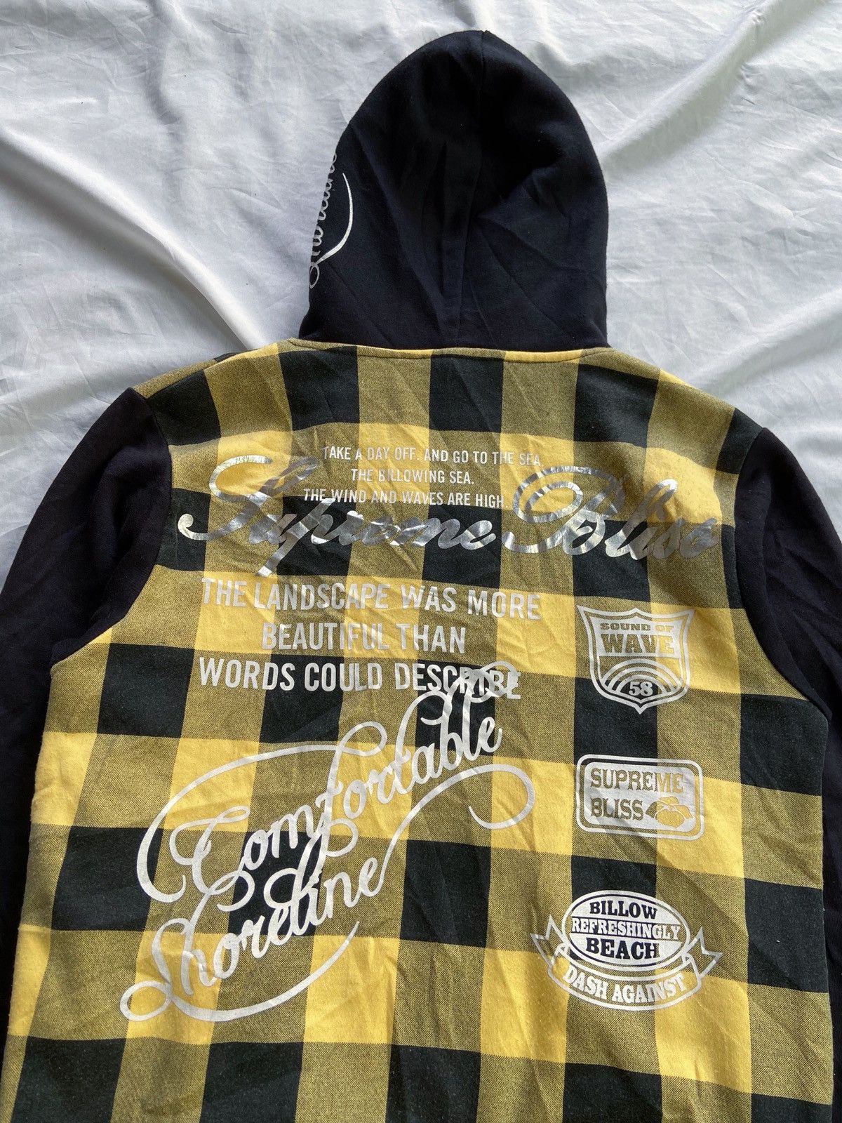 Japanese Brand JAPANESE EXCUSE PLAID ZIP HOODIE hysteric glamour numbernine Size US M / EU 48-50 / 2 - 14 Thumbnail