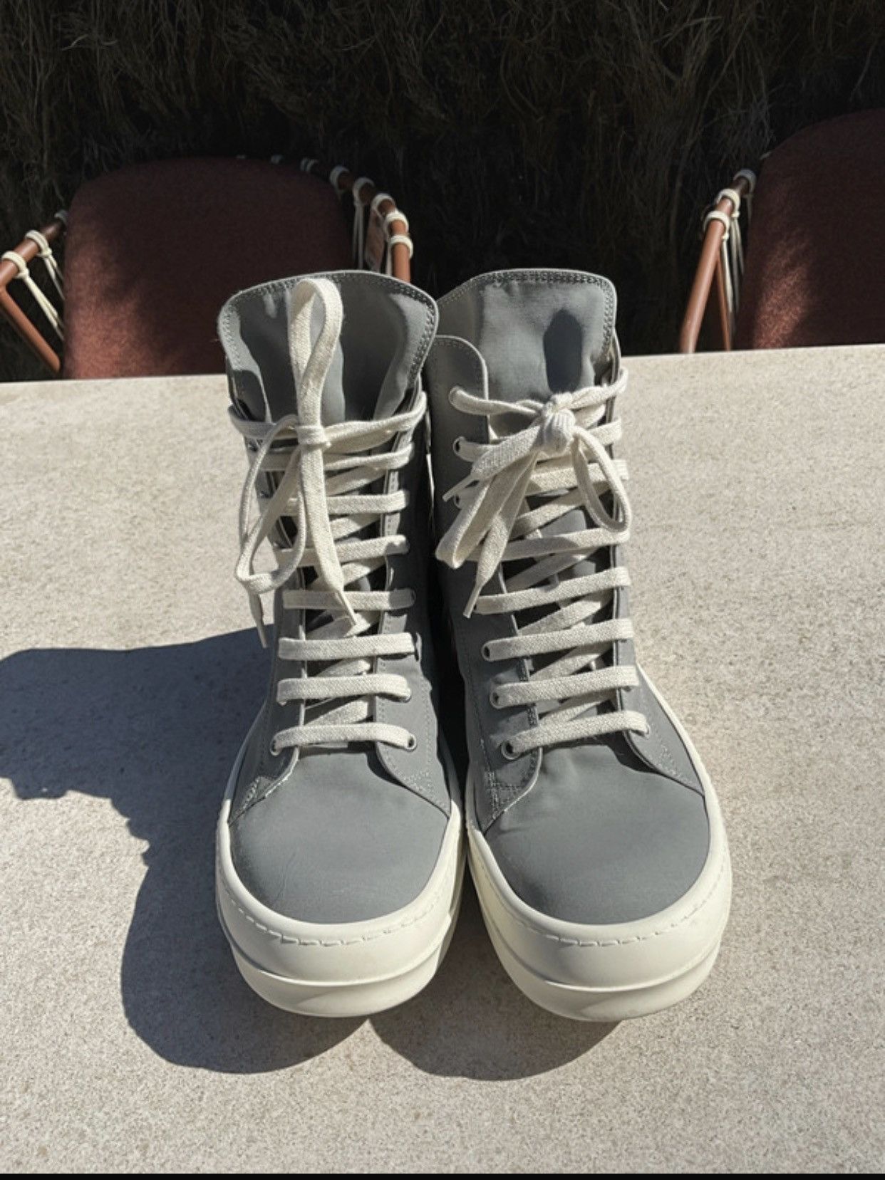 Rick Owens Drkshdw Rick Owens Drkshdw Canvas Sneakers Size US 9 / IT 39 - 3 Thumbnail