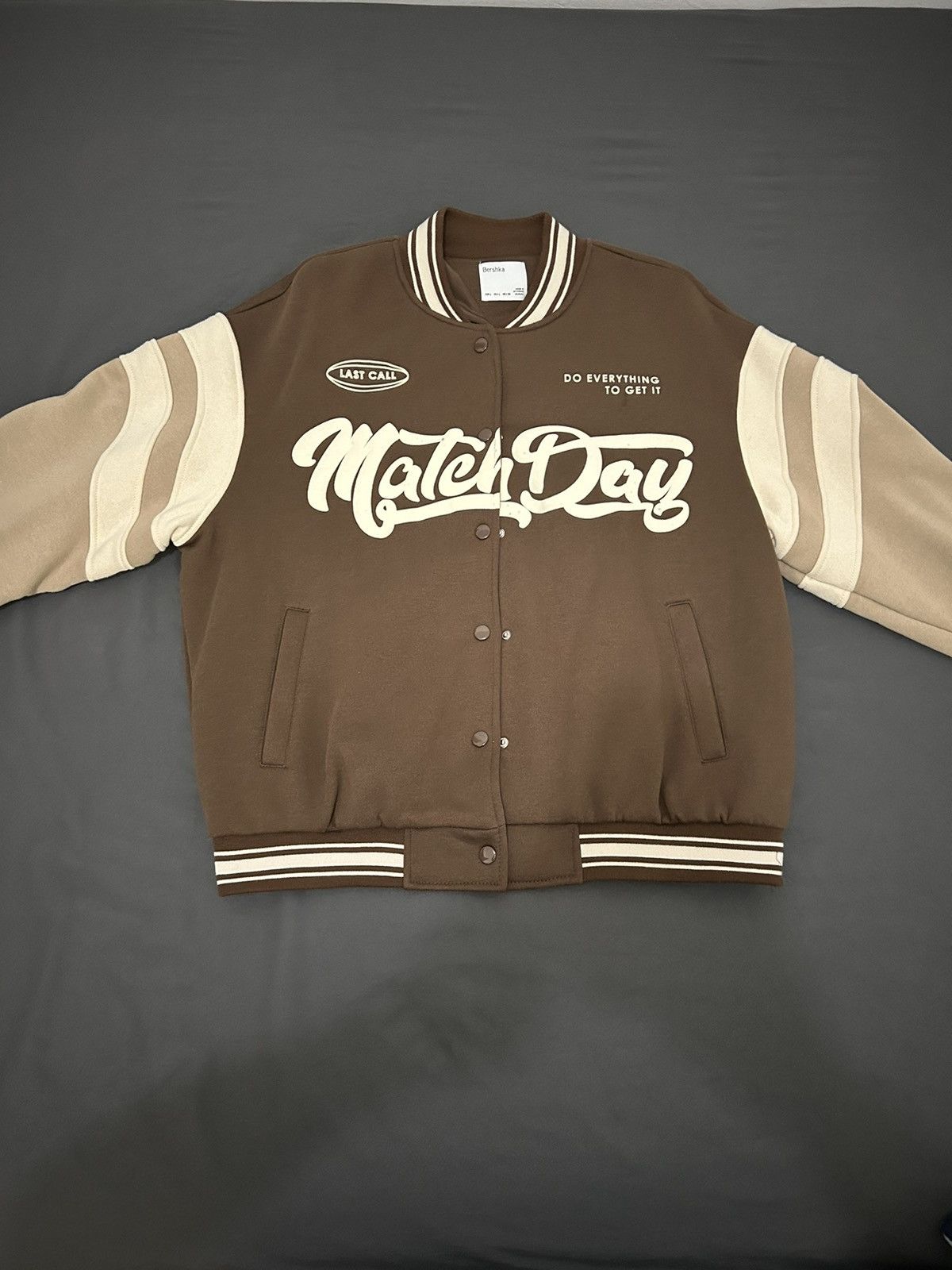 Vintage Vintage Varsity Jacket in Brown/Beige Size US M / EU 48-50 / 2 - 3 Thumbnail