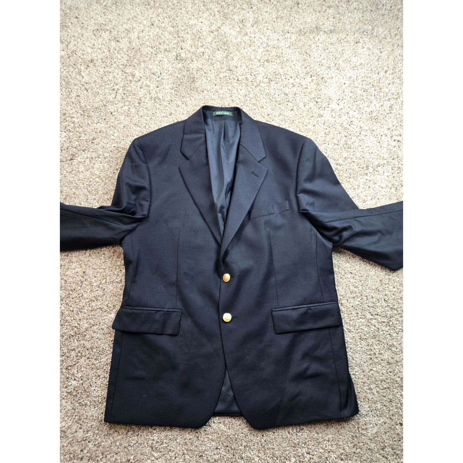 Ralph Lauren Lauren Ralph Lauren Blazer Jacket 42 Short Navy Gold Buttons Jockey Sport Coat Men XS-... Size US 42 / EU 58 - 4 Thumbnail