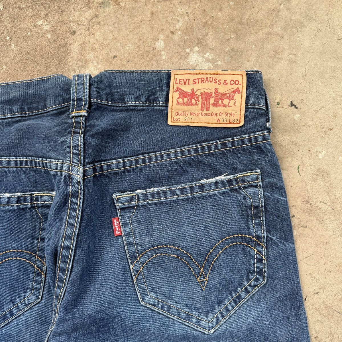 Levi's Levi’s vintage deep stitch 901 Wash Denim Size US 33 - 8 Thumbnail