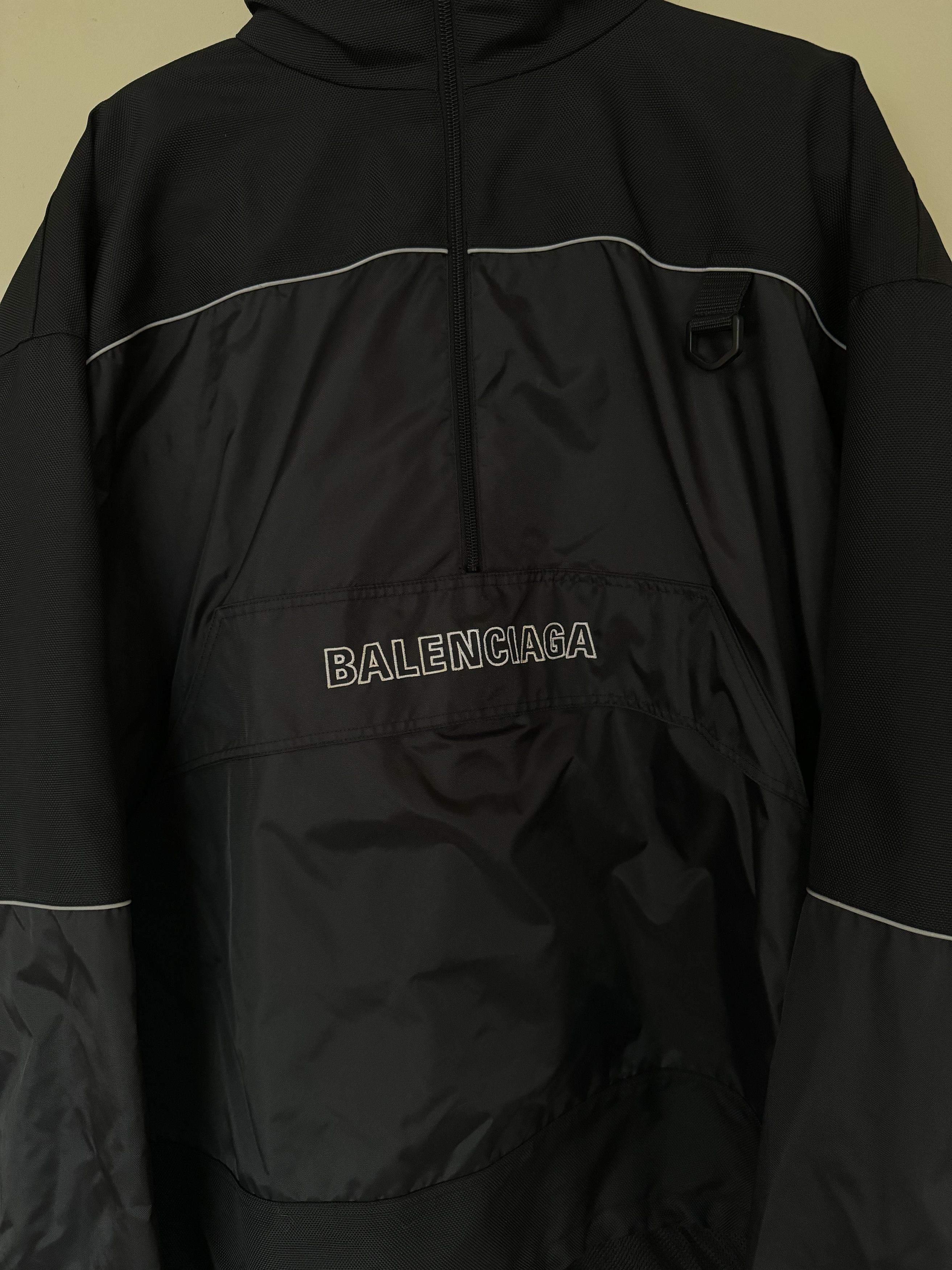 Balenciaga Balenciaga Half Zip Windbreaker Size US XL / EU 56 / 4 - 3 Thumbnail