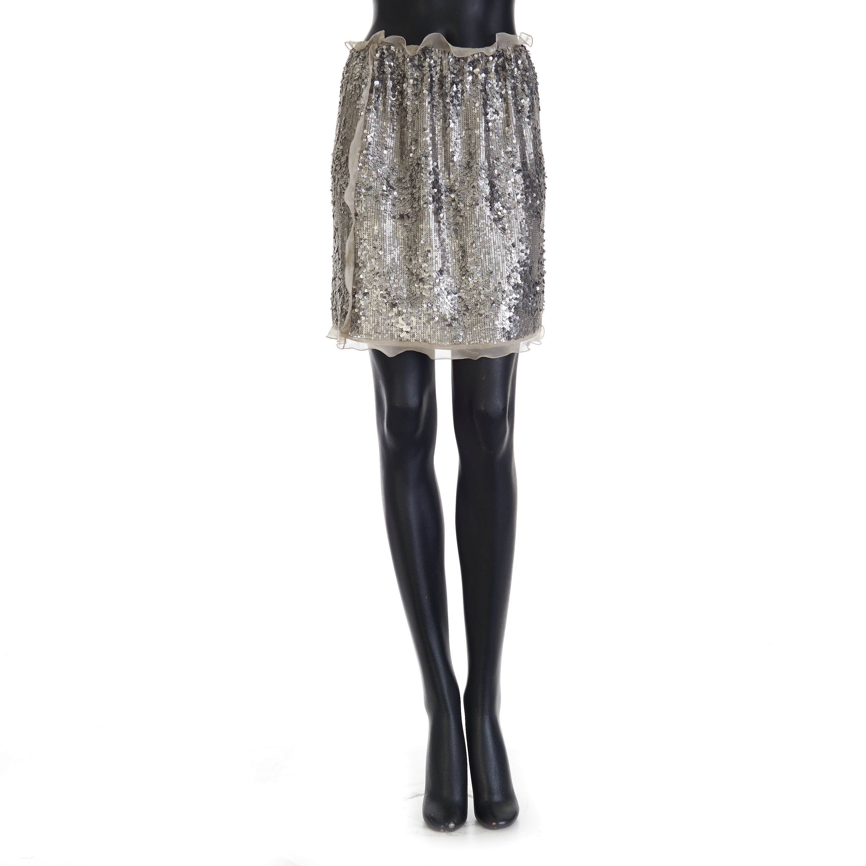 Fendi Miniskirt With Sequin Embroidery Size 27" / US 4 / IT 40 - 1 Thumbnail