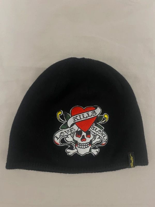 Ed Hardy Ed Hardy Skull Beanie Size ONE SIZE - 1 Thumbnail
