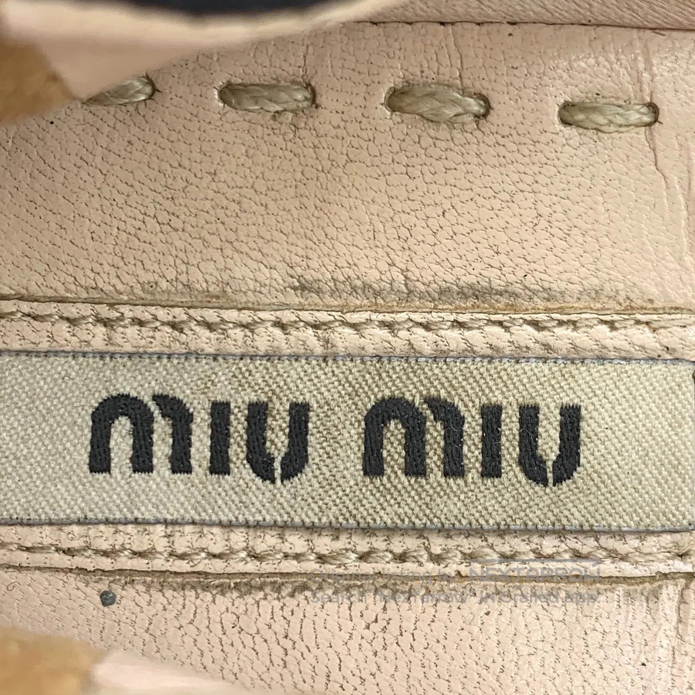Miu Miu Miu Miu Black Bow Knot Stud Design Casual Slip-On Boat Sho Size US 5.5 / IT 35.5 - 7 Thumbnail
