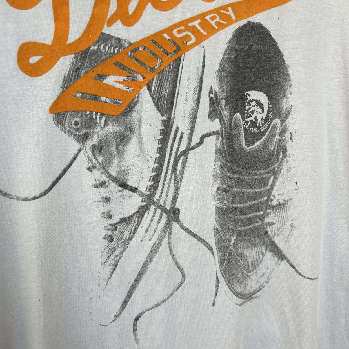 Diesel Mens Diesel Big logo Streetwear y2k japanese tee Size US XL / EU 56 / 4 - 3 Thumbnail