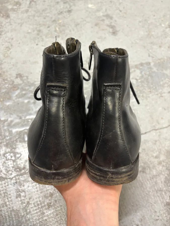 Dolce & Gabbana 2000s Dolce & Gabbana Zip Black Leather Boots Size US 7.5 / EU 40-41 - 7 Thumbnail
