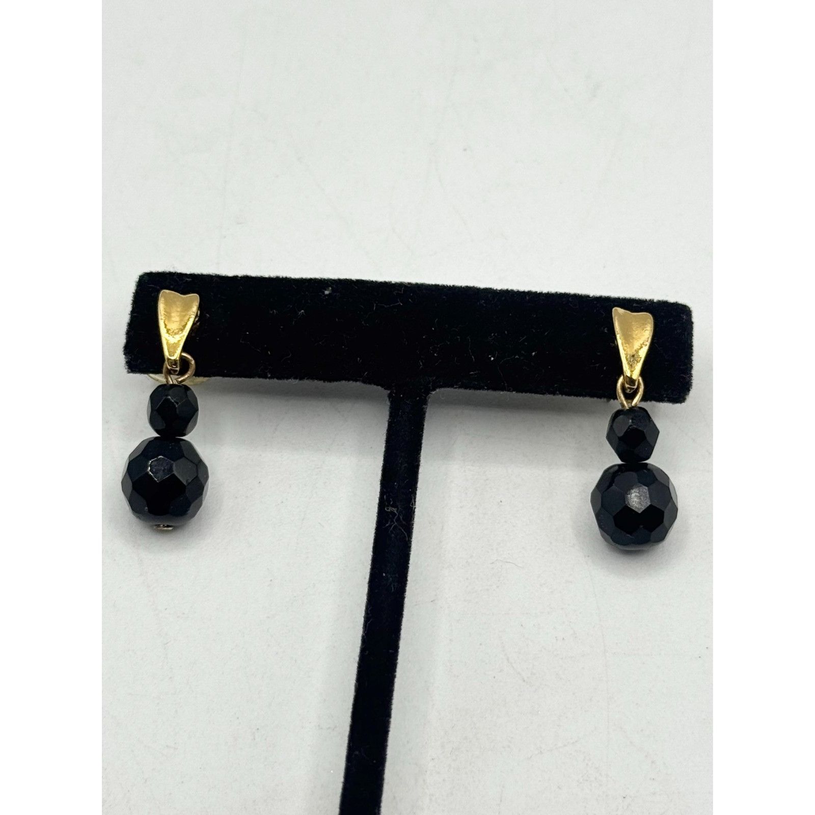 Vintage Vintage black crystal dangle earrings Size ONE SIZE - 3 Thumbnail