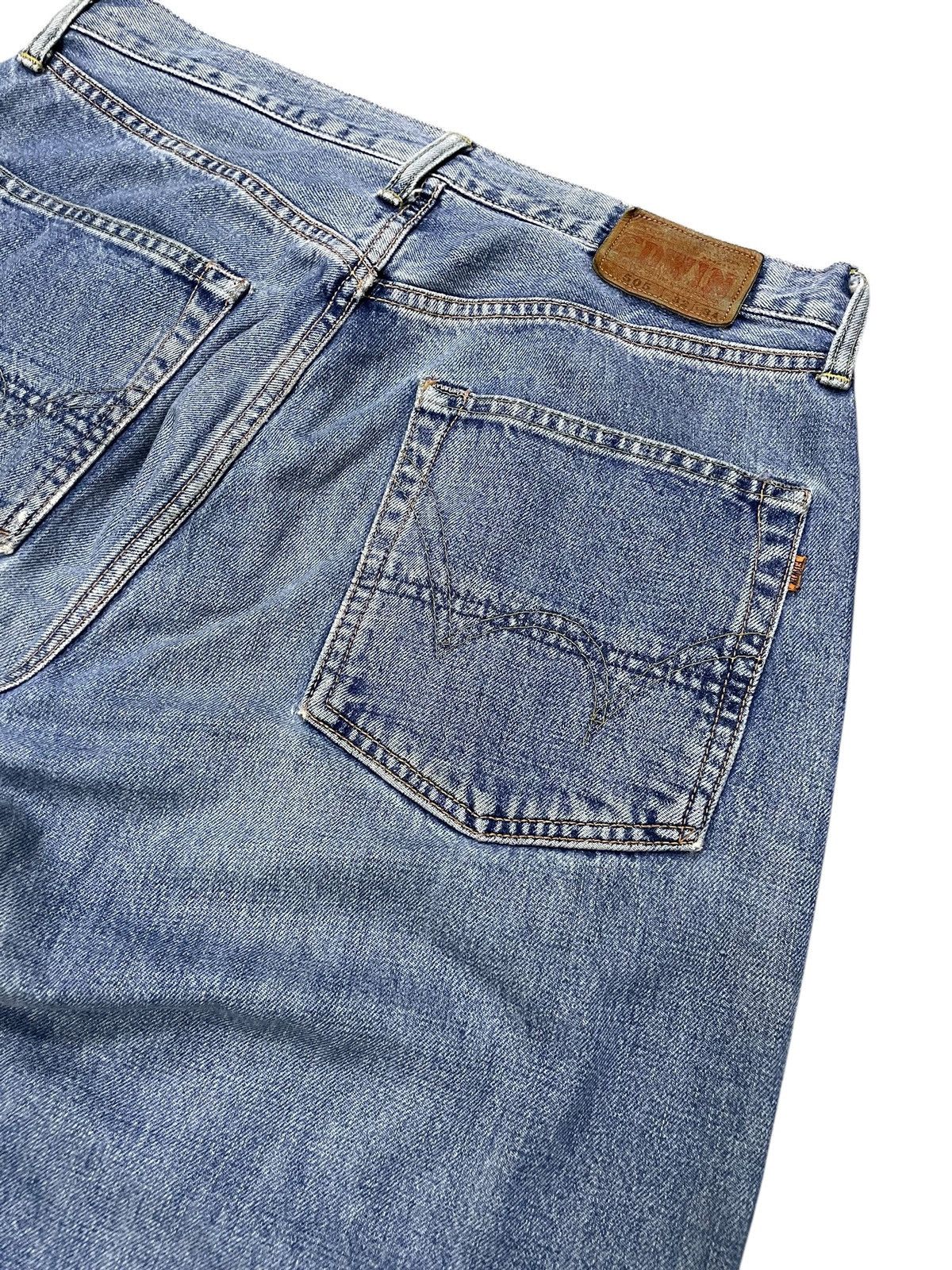 Edwin × Vintage Vintage OG Edwin 505 Loose Baggy Selvedge Jeans Size US 32 / EU 48 - 19 Thumbnail