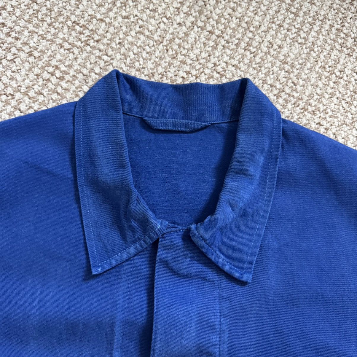 French Vintage Distressed Painted Works Jacket in Blue, Men's (Size Xl) — image 2 of 6
