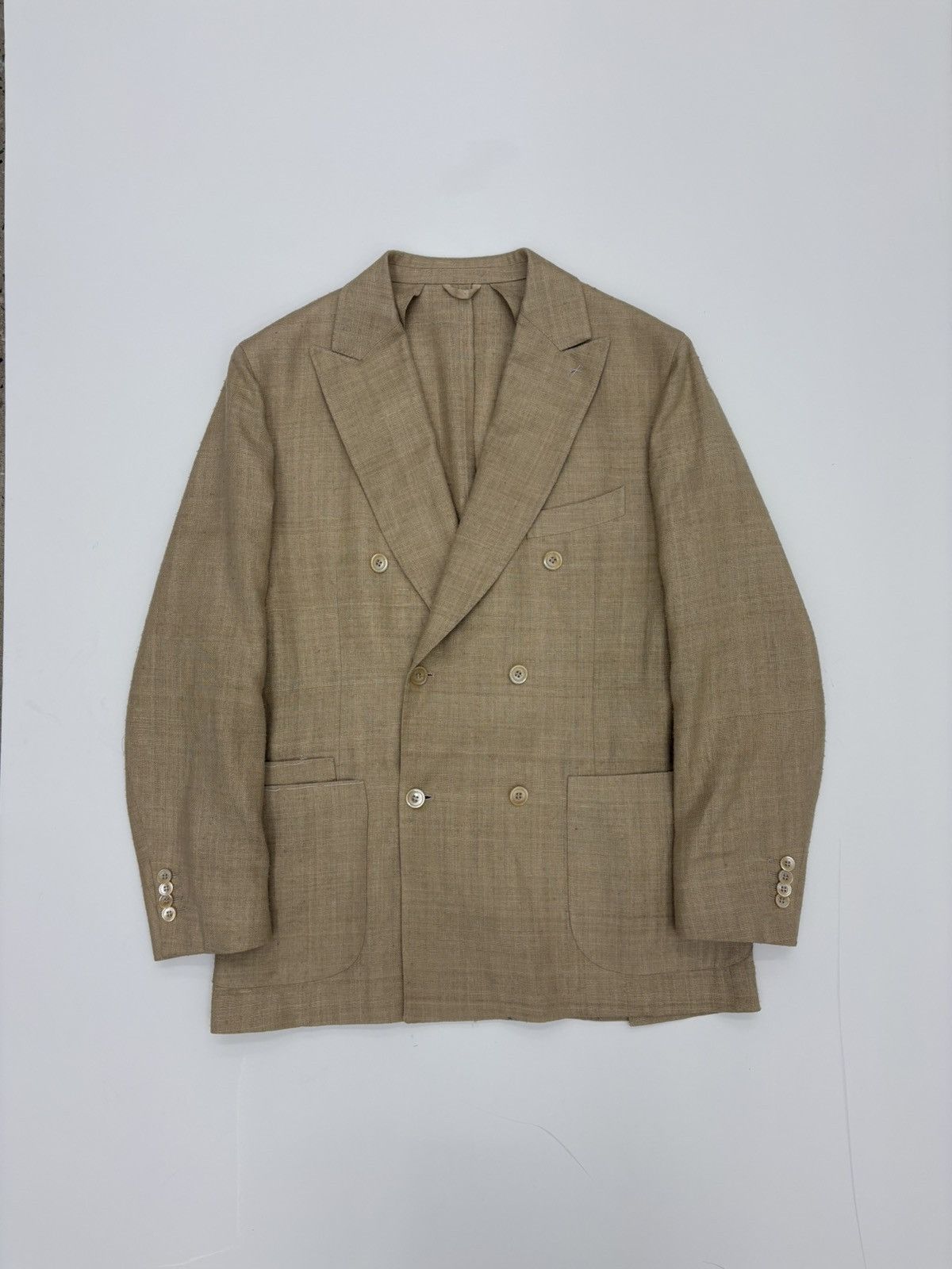 Drake's Drake's Double breasted Linen Jacket 50 Size 50R - 1 Thumbnail