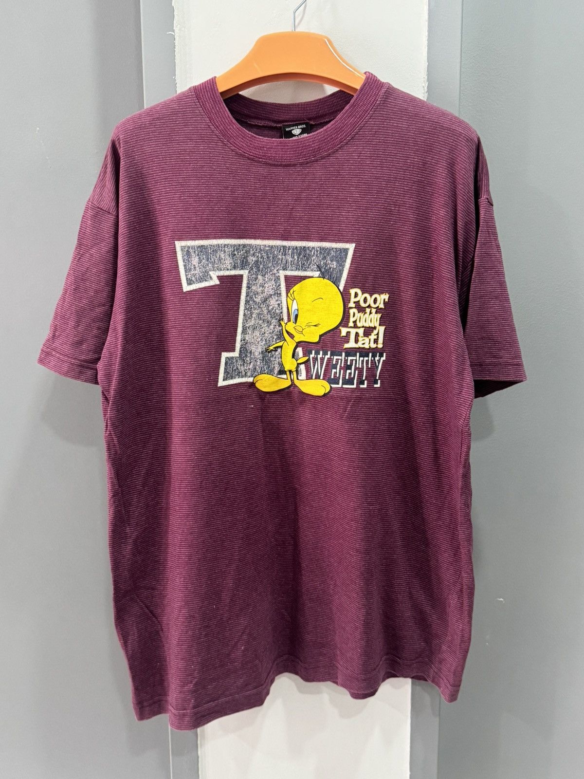 Warner Bros vintage WARNER BROS - tweety litle birds made in usa tee Size US XL / EU 56 / 4 - 1 Thumbnail
