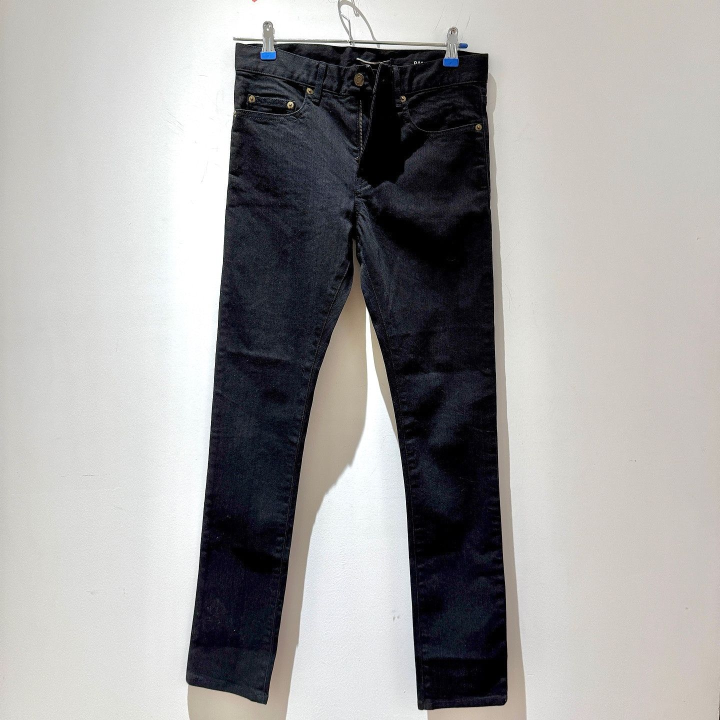 Saint Laurent Paris Saint Laurent D02 Black Denim Jeans Size 28 Size US 28 / EU 44 - 1 Thumbnail