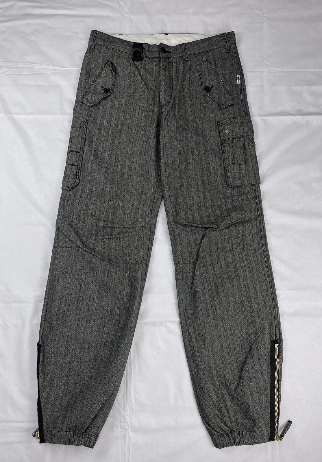 Jean Paul Gaultier AW03 Jean Paul Gaultier Military Cargo Zipper Pants Vintage Size US 33 - 1 Thumbnail