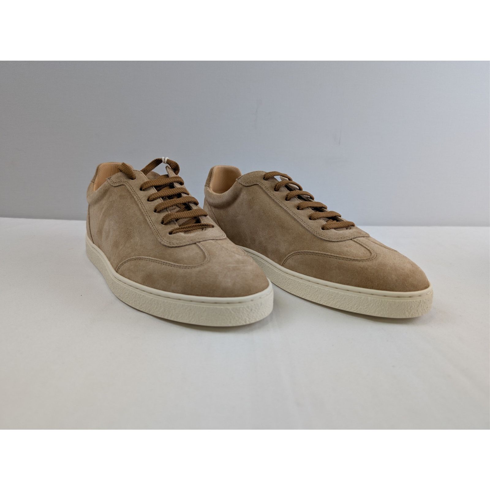 Brunello Cucinelli o1rshd1 'Coda di Rondine' suede sneakers in taupe/brown Size US 11 / EU 44 - 5 Thumbnail