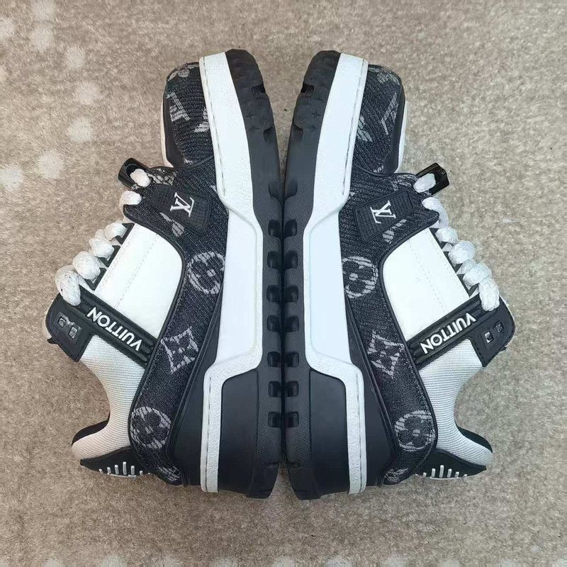 Louis Vuitton Louis Vuitton Trainer Maxi Black and White Sneakers -2508 Size US 7.5 / EU 40-41 - 7 Thumbnail