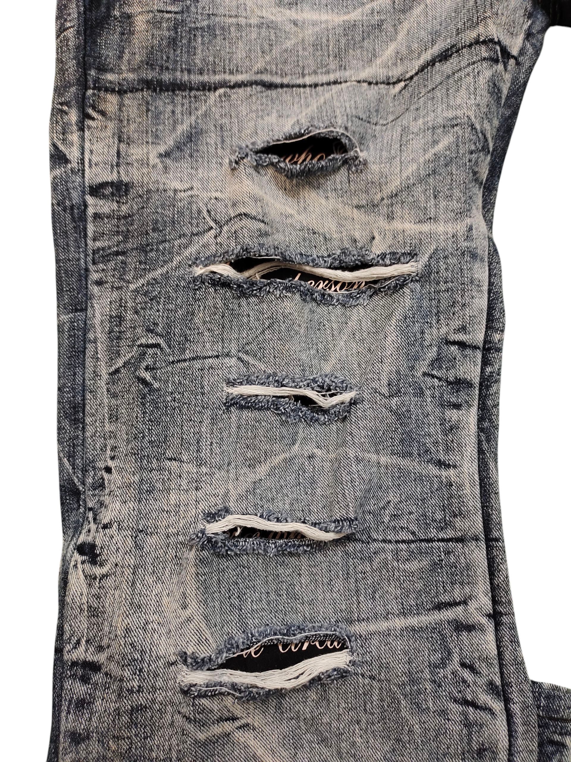 Number (N)ine × Undercover Japanese Brand Root Three Clawmark Distress Denim Jeans Size US 34 / EU 50 - 13 Thumbnail