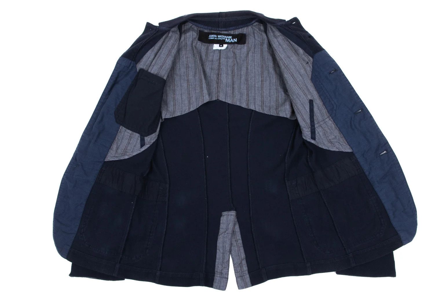 Junya Watanabe Cotton Elbow Patch Design Jacket in Navy Size US S / EU 44-46 / 1 - 14 Thumbnail