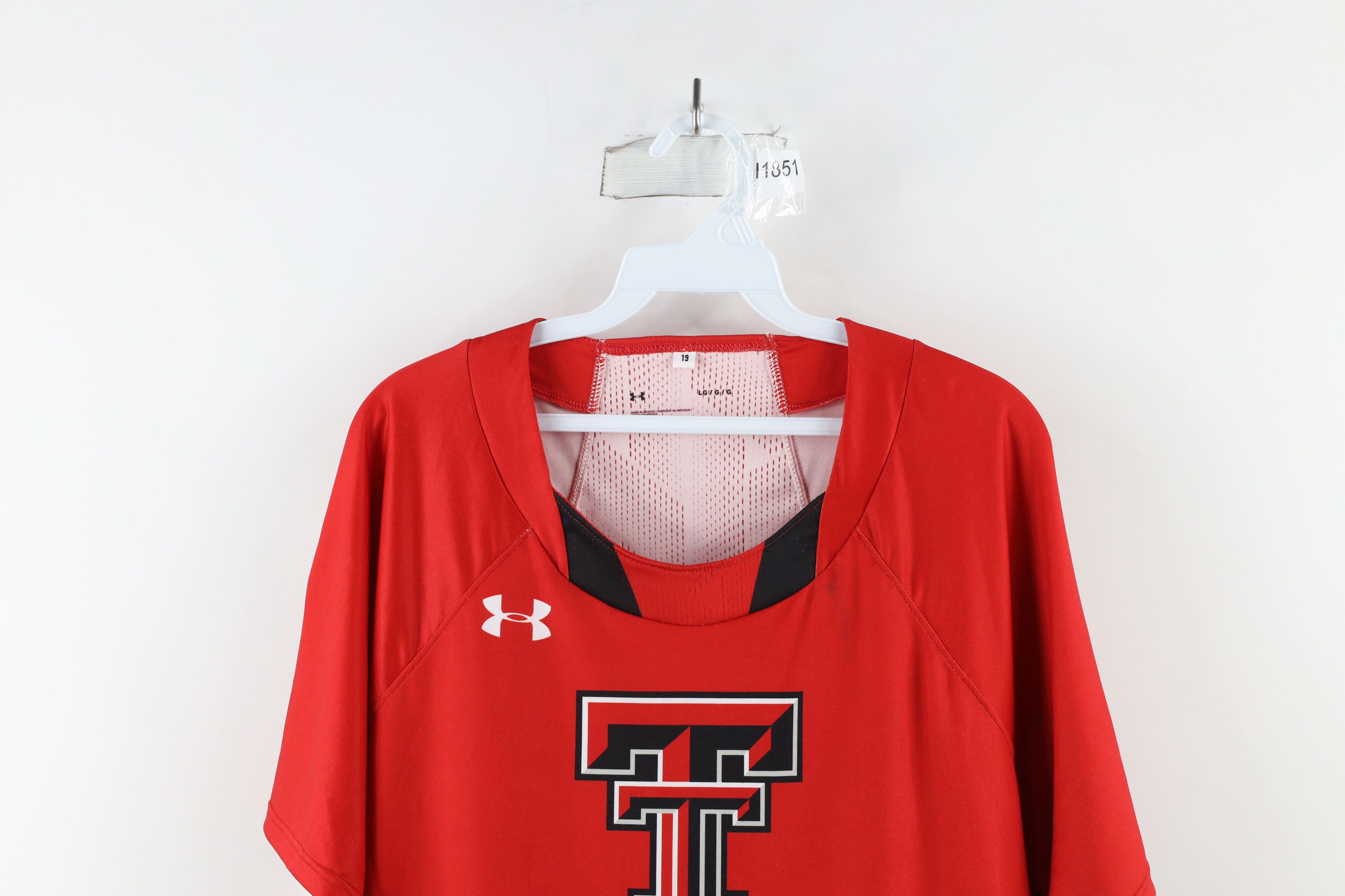 Under Armour × Vintage New Under Armour Texas Tech University Track Jersey T-Shirt Size US L / EU 52-54 / 3 - 2 Thumbnail