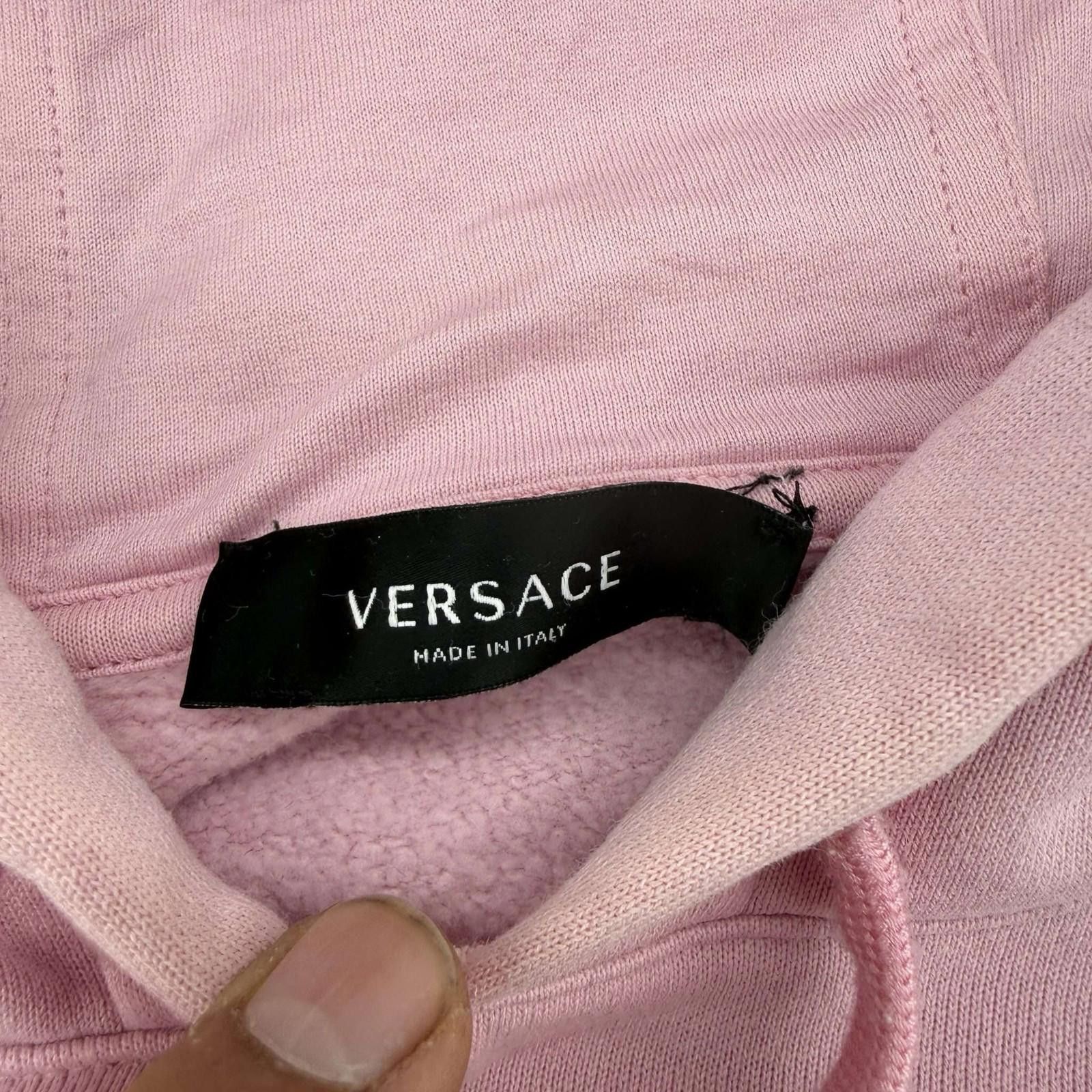Versace Versace Panelled Print Hooded Sweatshirt M Used Size US M / EU 48-50 / 2 - 2 Thumbnail