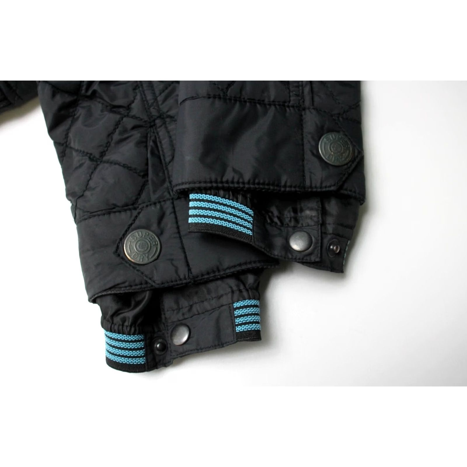 Superdry SUPERDRY Jacket Men's MEDIUM Full Zip Quilted Padded Black Size US M / EU 48-50 / 2 - 6 Thumbnail