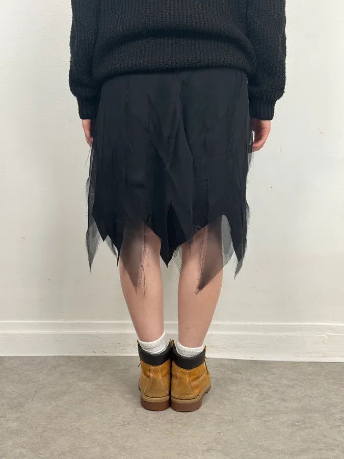 Moschino 2000s Moschino Black Leaves Skirt Size 27" / US 4 / IT 40 - 4 Thumbnail
