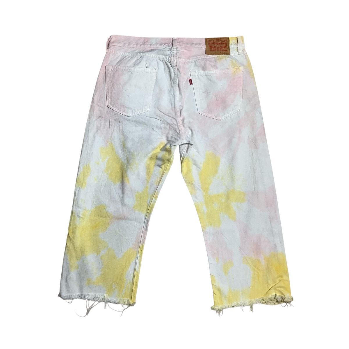 Levi's Levi's minimalist white denim 3/4 short Size US 35 - 1 Thumbnail