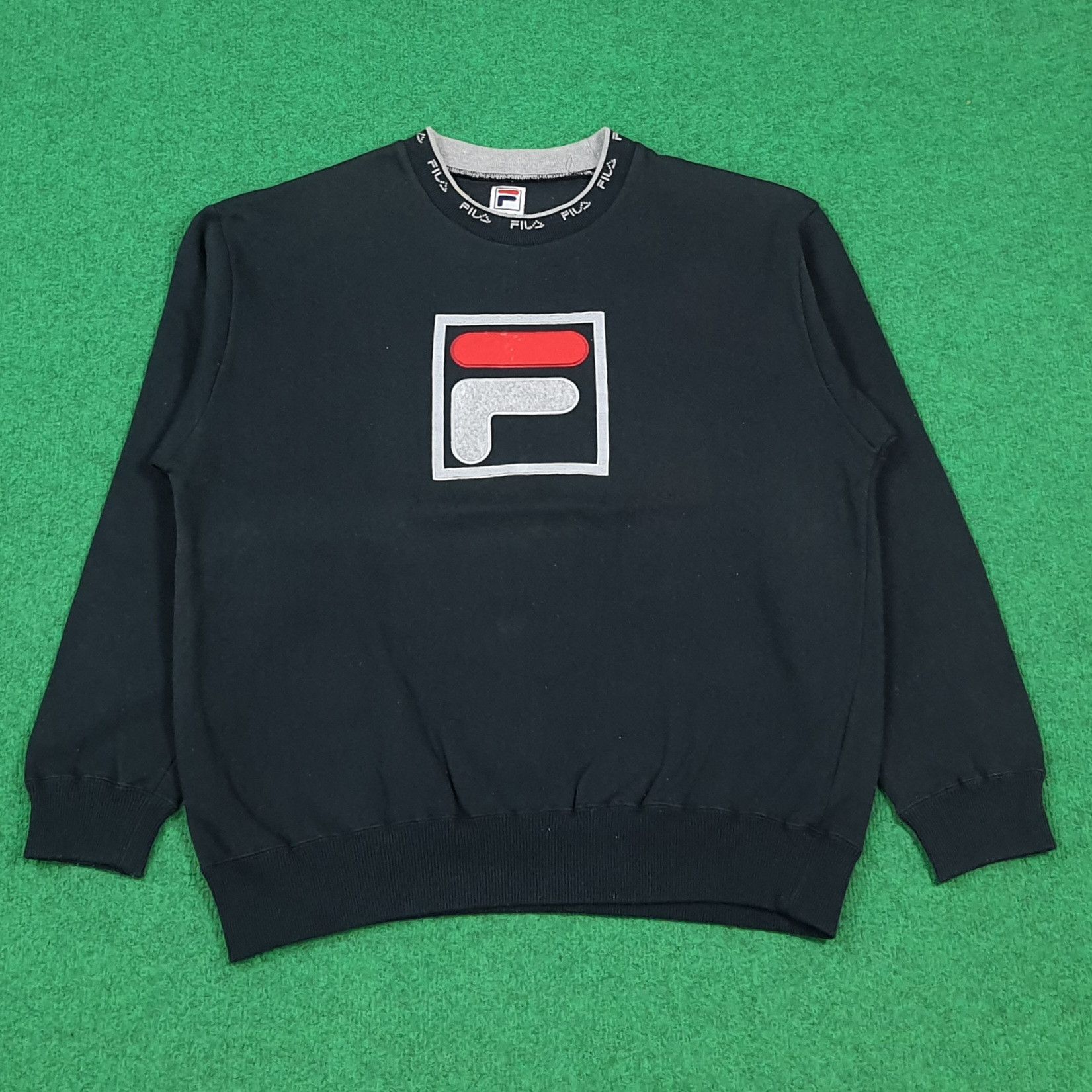 Fila Vintage Fila Sports Embroidered Big Logo Sweatshirt C291N14 Size US M / EU 48-50 / 2 - 1 Thumbnail
