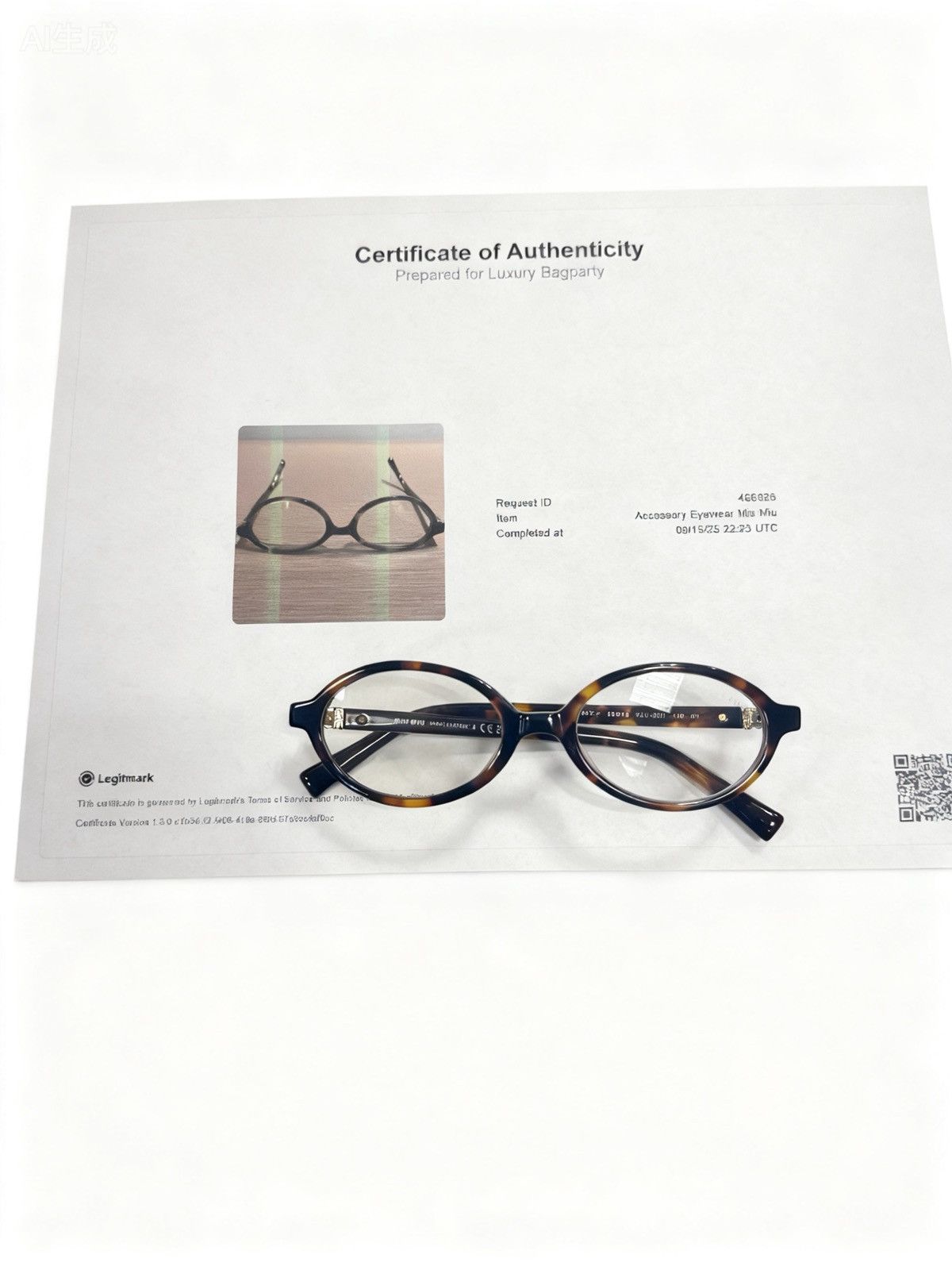 Miu Miu Miu Miu Oval Tortoiseshell Glasses Size ONE SIZE - 1 Thumbnail