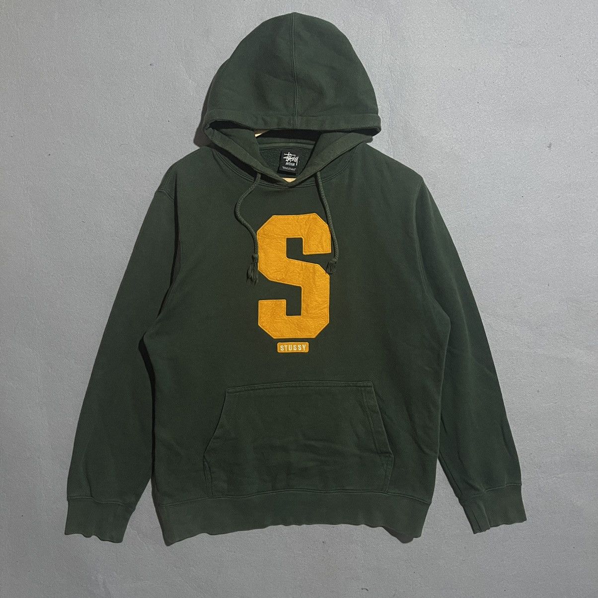 Stussy Vintage Stüssy Collegiate “S” Patch Hoodie (Early 2000s Size US M / EU 48-50 / 2 - 1 Thumbnail
