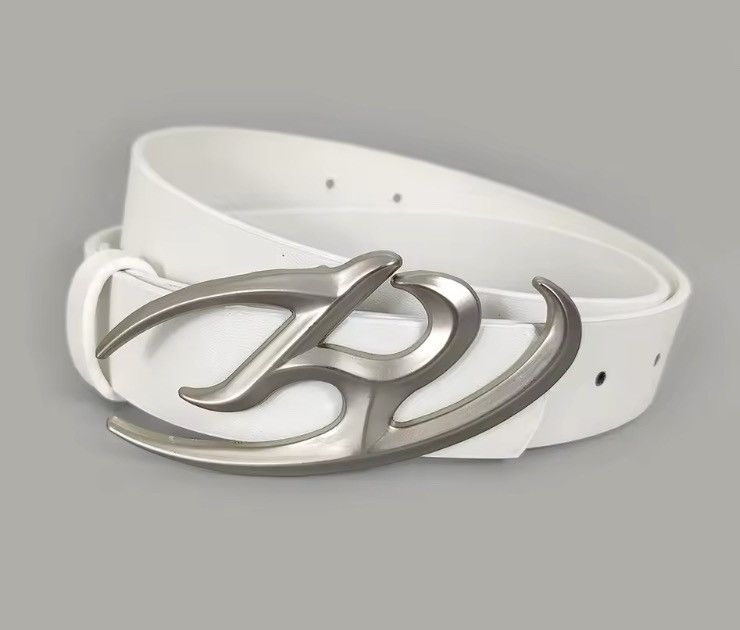 Japanese Brand Y2K Style chrome buckle belt Size ONE SIZE - 2 Thumbnail