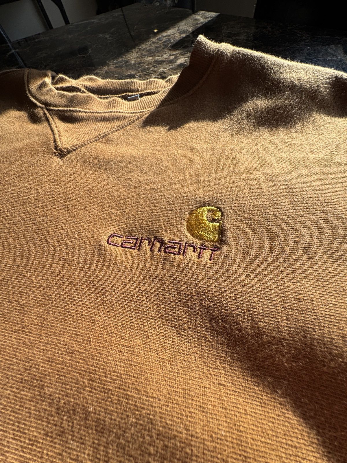 Carhartt Wip Carhartt WIP American Script Crewneck Sweatshirt - Brown Size US M / EU 48-50 / 2 - 5 Thumbnail
