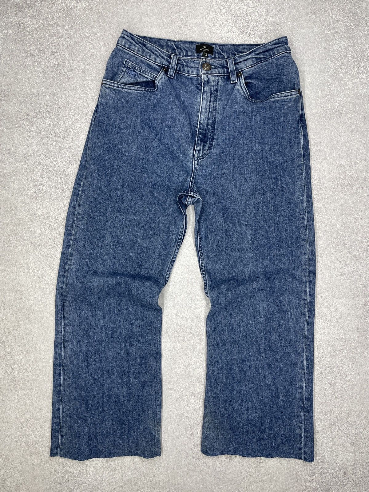 Designer × Etro × Vintage Mens Etro Milano Denim Jeans Blue Italy Designer Size US 32 / EU 48 - 6 Thumbnail