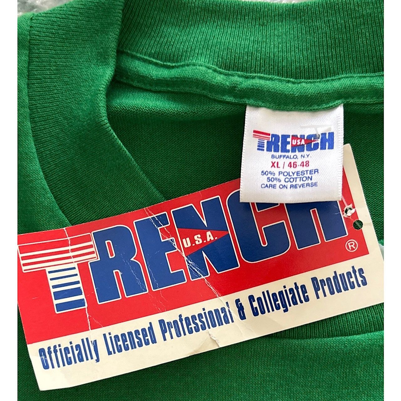 Trench USA Vintage 1991 Boston Celtics Trench NBA Deadstock Tee XL. Size US XL / EU 56 / 4 - 7 Thumbnail